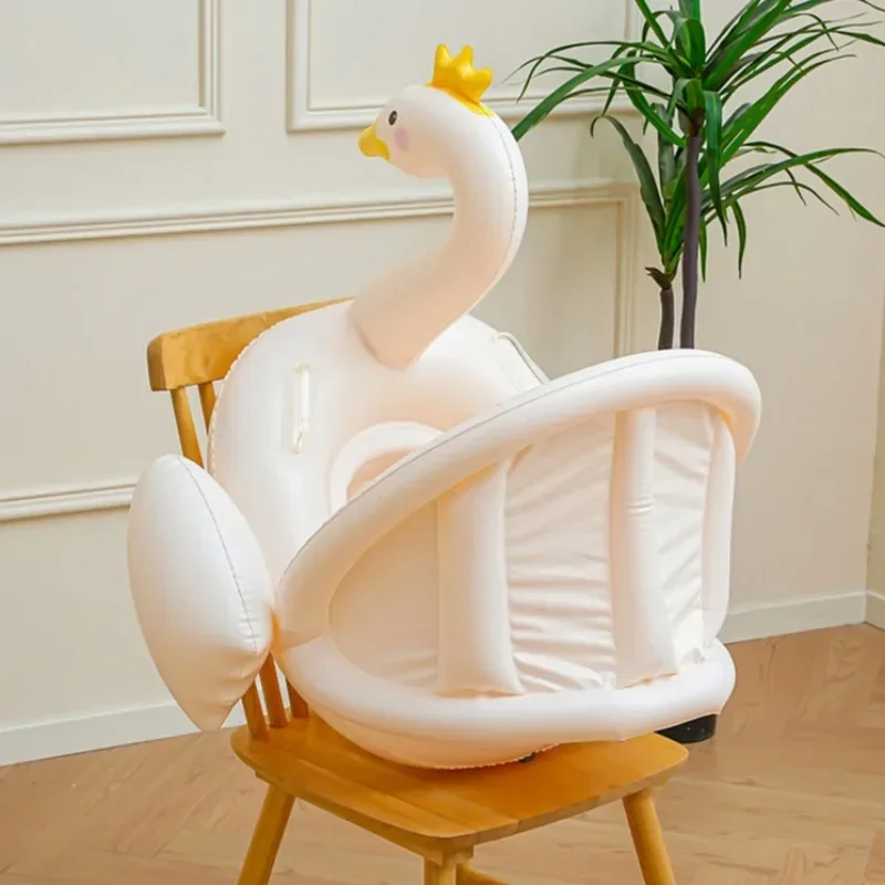 Verdickte Aufblasbare Spielzeug Crown Swan kinder Schwimmen Ring Sommer Im Freien Pool Wasser Park Aufblasbare Schwimmende Wasser Spielzeug