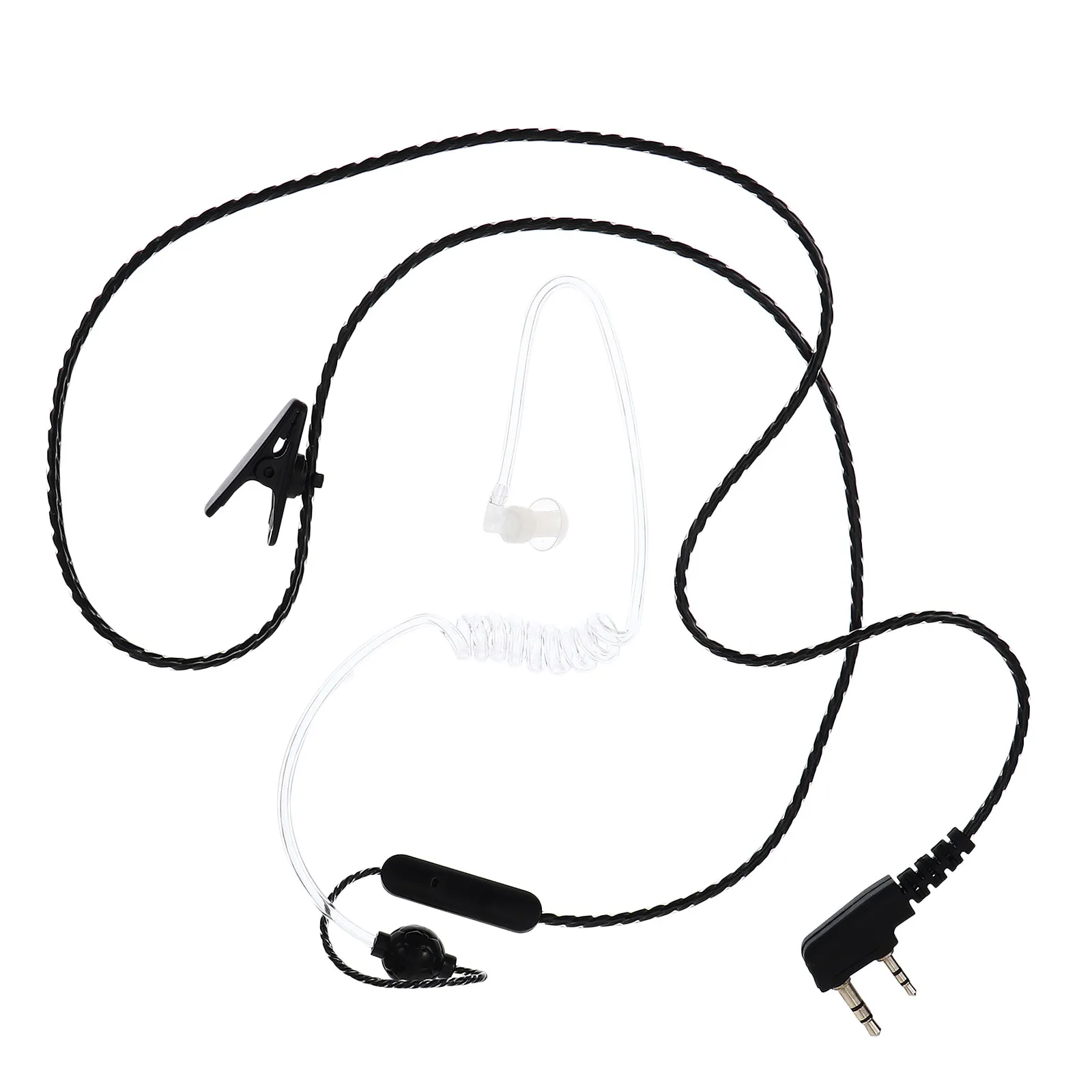 Acoustic Tube Earphone For Walkie Talkies Anti-Radiation Earpiece Noise Isolating Mono Headset Radiation Free Air Tube One Ear