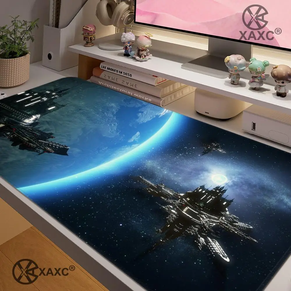 Alfombrilla de ratón Stargate Atlantis XAXC, alfombrilla grande para teclado y ratón, alfombrilla de ratón para juegos de goma antideslizante, alfombrilla para ratón de ordenador portátil