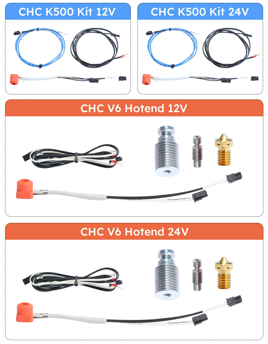 Trianglelab CHC KIT Keramik-Heizkern Schnellheizung M6 Gewinde Universal für Ender 3 V6 Hotend CR10 CR-6 SE MK3S 3D-Drucker – Detail 15