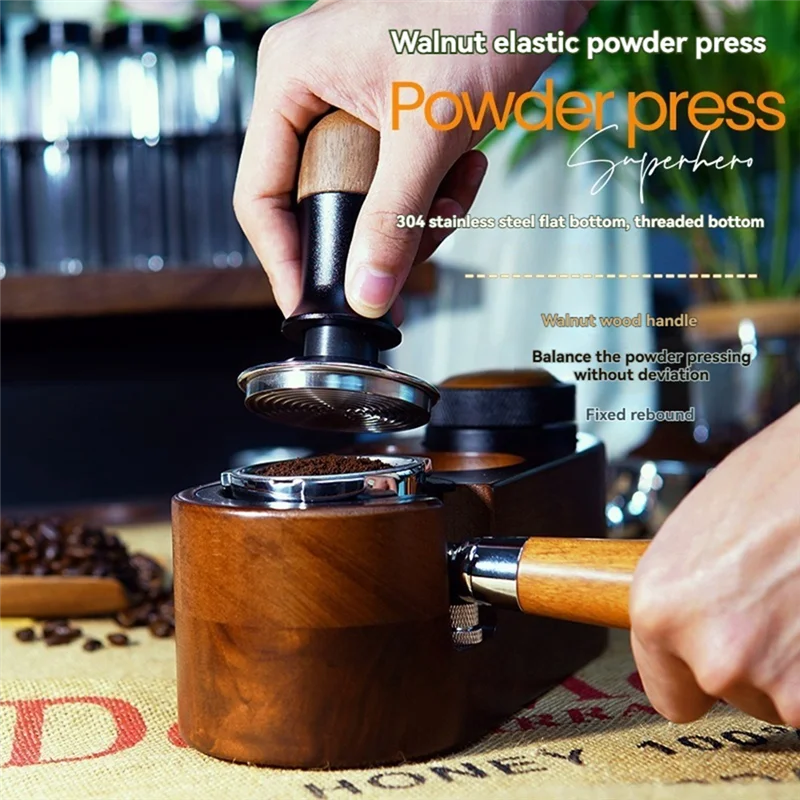 A84G-Espresso Tamper Constant Force Impact Tamper Coffee Distributor Leveler Tool Coffee Tamper