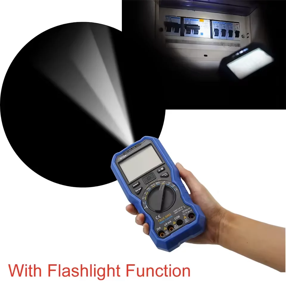 OWON OW18A/B 3.5/6-Digit True RMS Multimeter | Smart DMM with NCV Detection | Thermometer & Flashlight Functions view 6