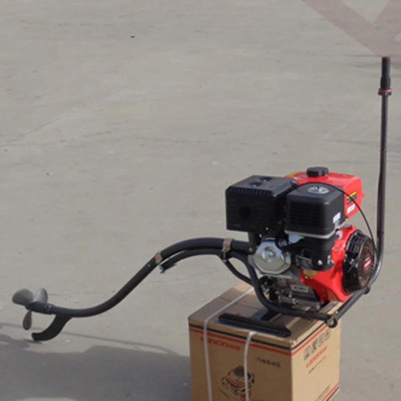 4-Stroke 7.5 HP Outboard Motor Single-cylinder Heavy Duty Fishing Boat Engine Air-cooled Bamboo Rafts