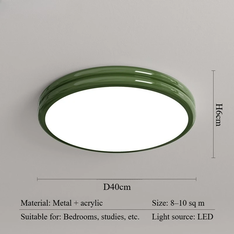 

Eye-protection Cream-style LED Ceiling Light for Parlor Dining Room Bedroom Children's Room Bauhaus Decor Lighting Fixtures