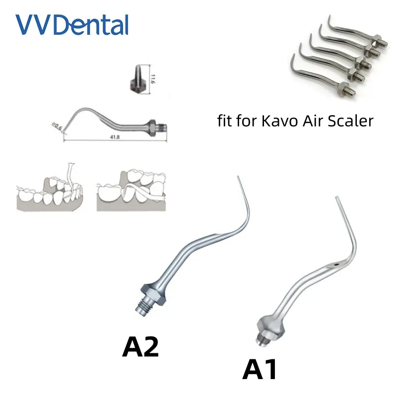 

VV 1Pc Dental Ultrasonic Scaler Tip Multifuction scaler tip Remove Calculus Bacterial A1,A2 Fit Kavo Air Scaler