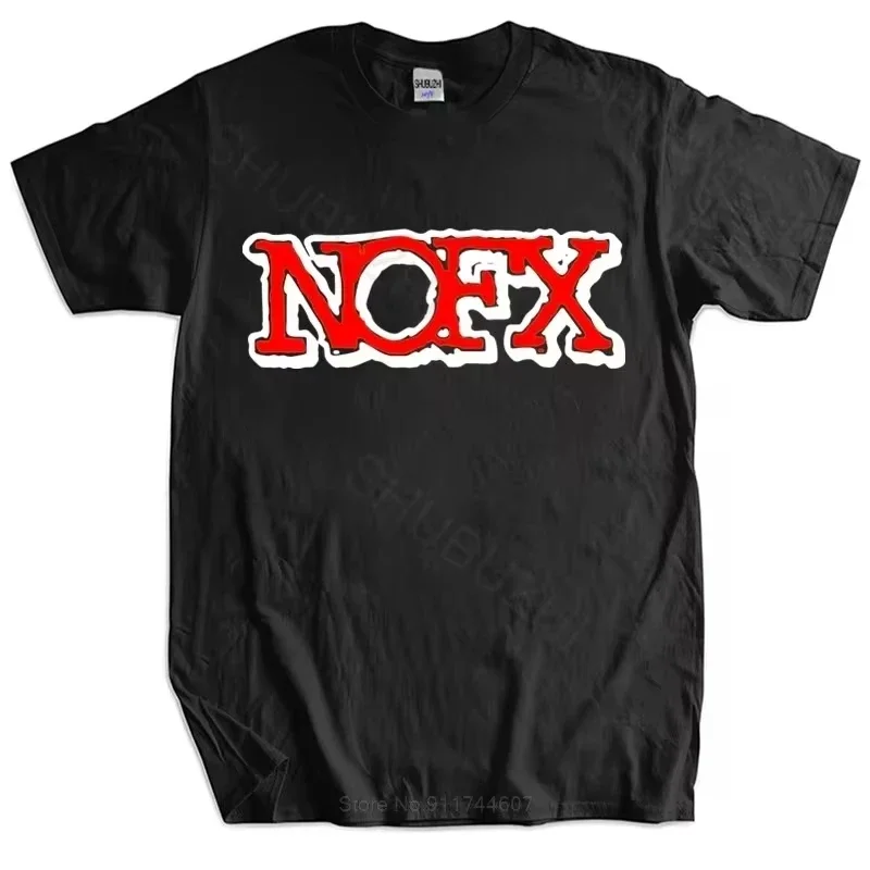 100% Cotton T Shirt NOFX Rock Band Men\'s T-Shirt Big Size Hip Hop Men Clothing Fashion Tshirt Male Summer Tee-shirt Oversize