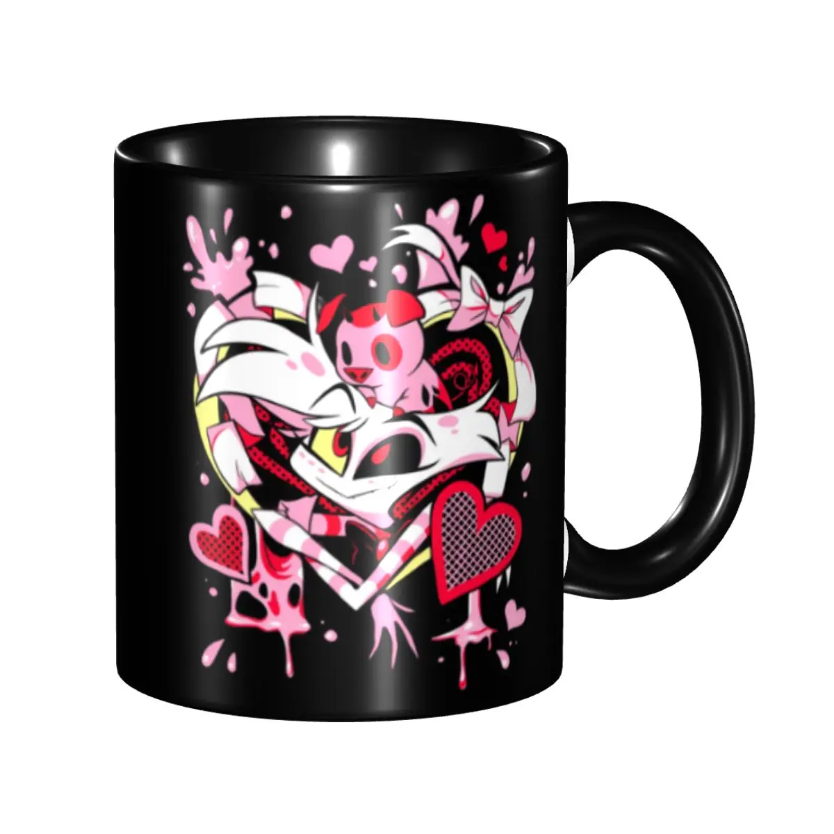 

Customized Hazbins Anime Animation Hotel Angel Dust Coffee Mugs DIY Ceramic Milk Tea Cup