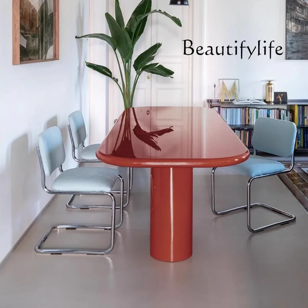 Light luxury living room desk minimalist dining table negotiation studio office desk designer style high sense