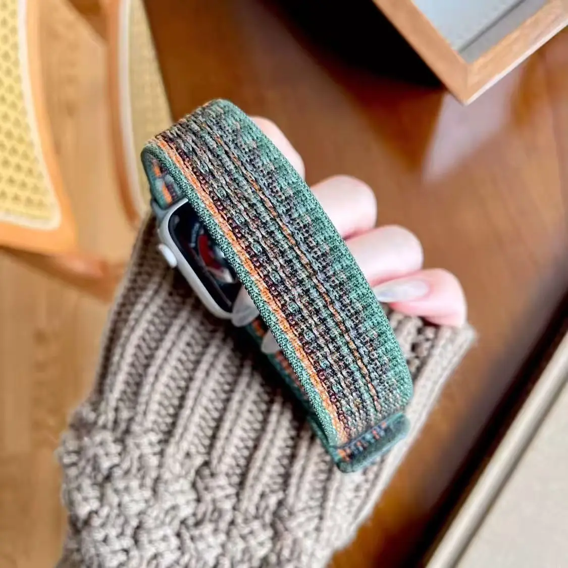 Спортивный ремешок с петлей для Apple Watch Band Ultra 2 49 мм Нейлоновый браслет для iWatch серии 10 9 8 7 6 5 4 3 SE 46 мм 45 мм 44 мм 41 мм 42 мм