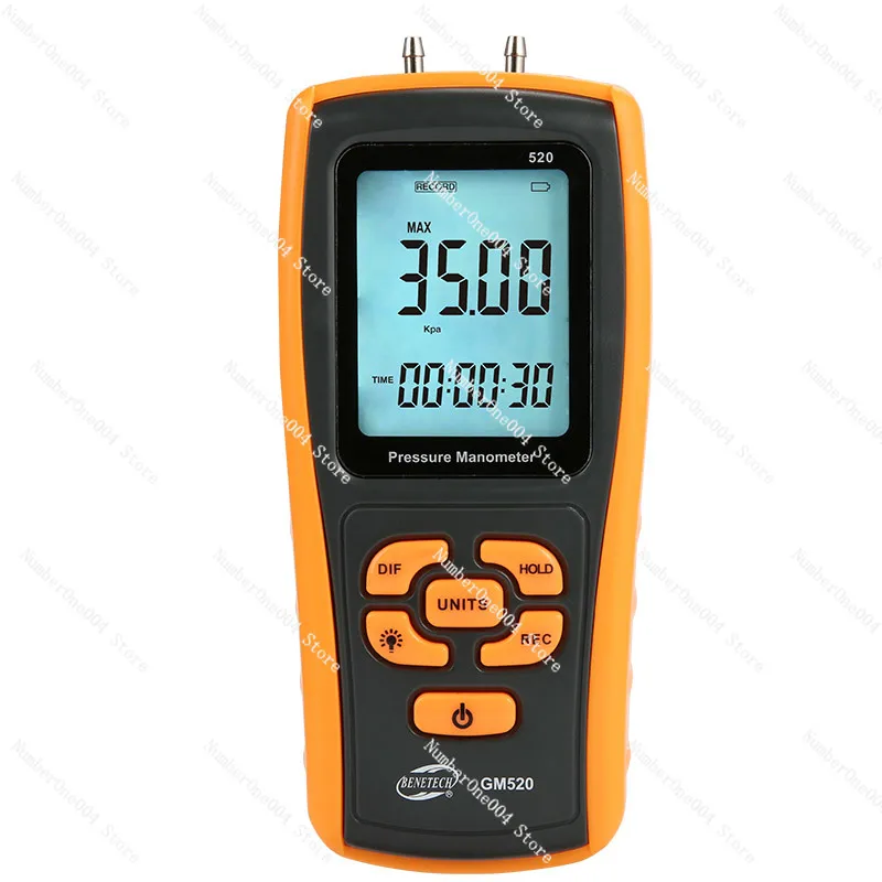 

Differential Pressure Gauge Gas Pressure Testing Meter Differential Gage Gm505 Digital Display Barometer Detector