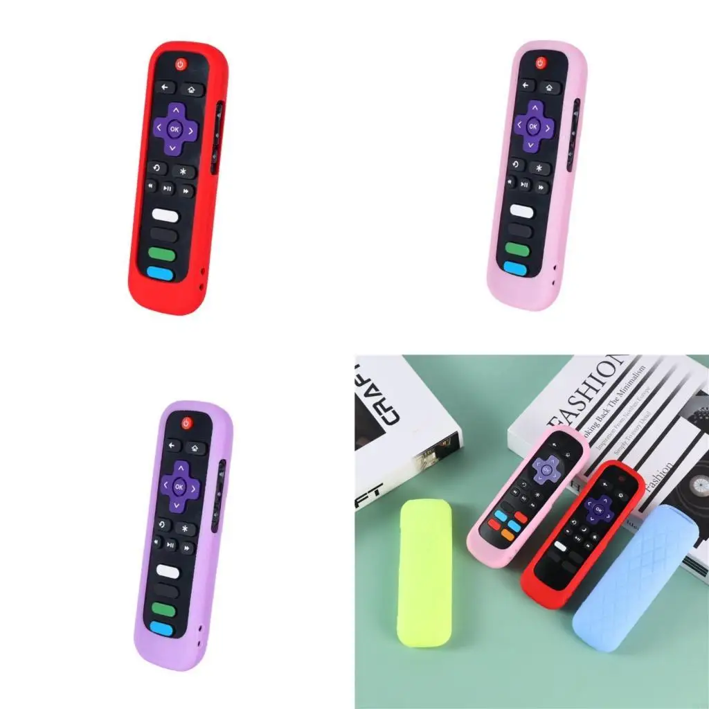  Silicone Remote Case Shock Absorbing Structure Ergonomic Texture Enhancing Drop Resistance Washable Remote Protectors