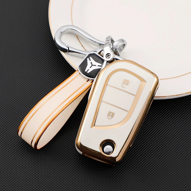 For Toyota Camry RAV4 Forturner Hilux Auris Corolla Avensis Verso Yaris Aygo Scion TC IM TPU Car Remote Key Cover Case Shell Fob