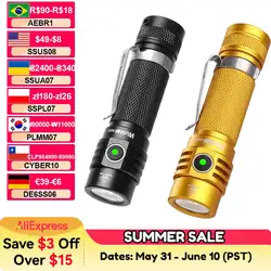 Wurkkos WK03 LED Flashlight 18650 Torch 1800LM ATR Luminus SST40 Rechargeable USB C Light IP68 Waterproof for Hiking Camping