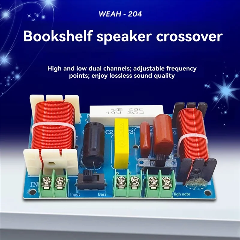 ELECT-домашний кинотеатр Hi-Fi стерео 250 Вт 2500 Гц-3000 Гц 2-полосный аудио кроссовер делитель частоты DIY динамик фильтр