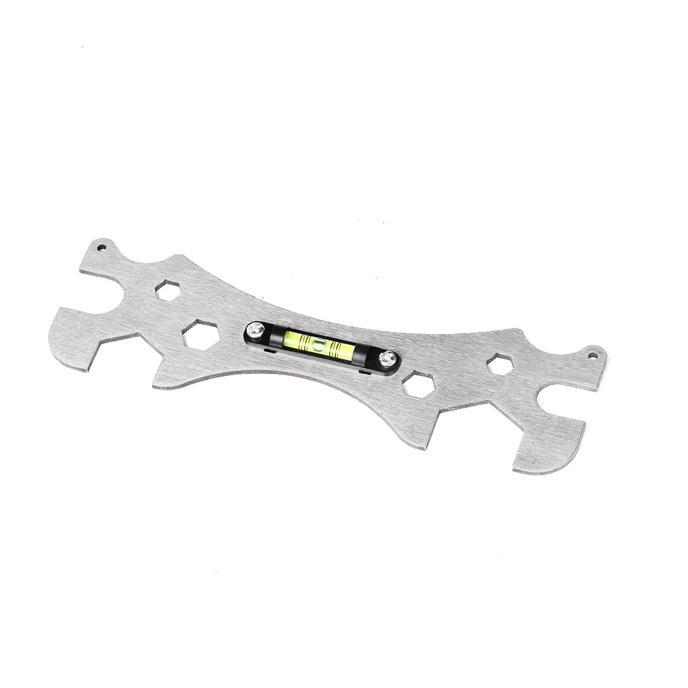 Multifunctional Bathroom Wrench Bend Angle Leveling Wrench Shower Faucet Installation Ruler Distance Measuring Tool