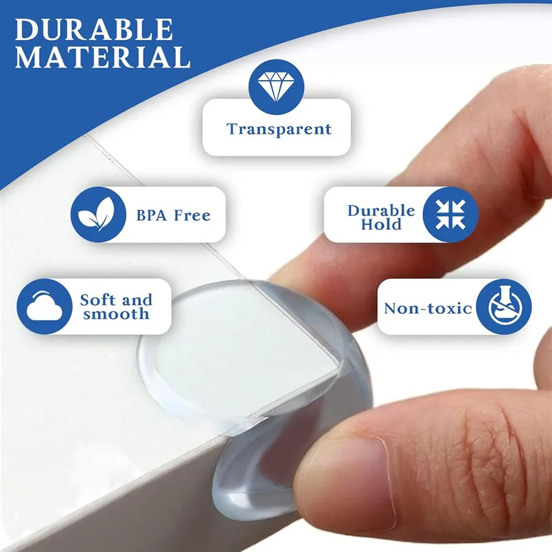 واقيات زاوية الطاولة للطفل ، شفافة ، مضادة للتصادم ، واقيات الحافة ، سلامة الطفل ، أغطية حافة الطاولة #5