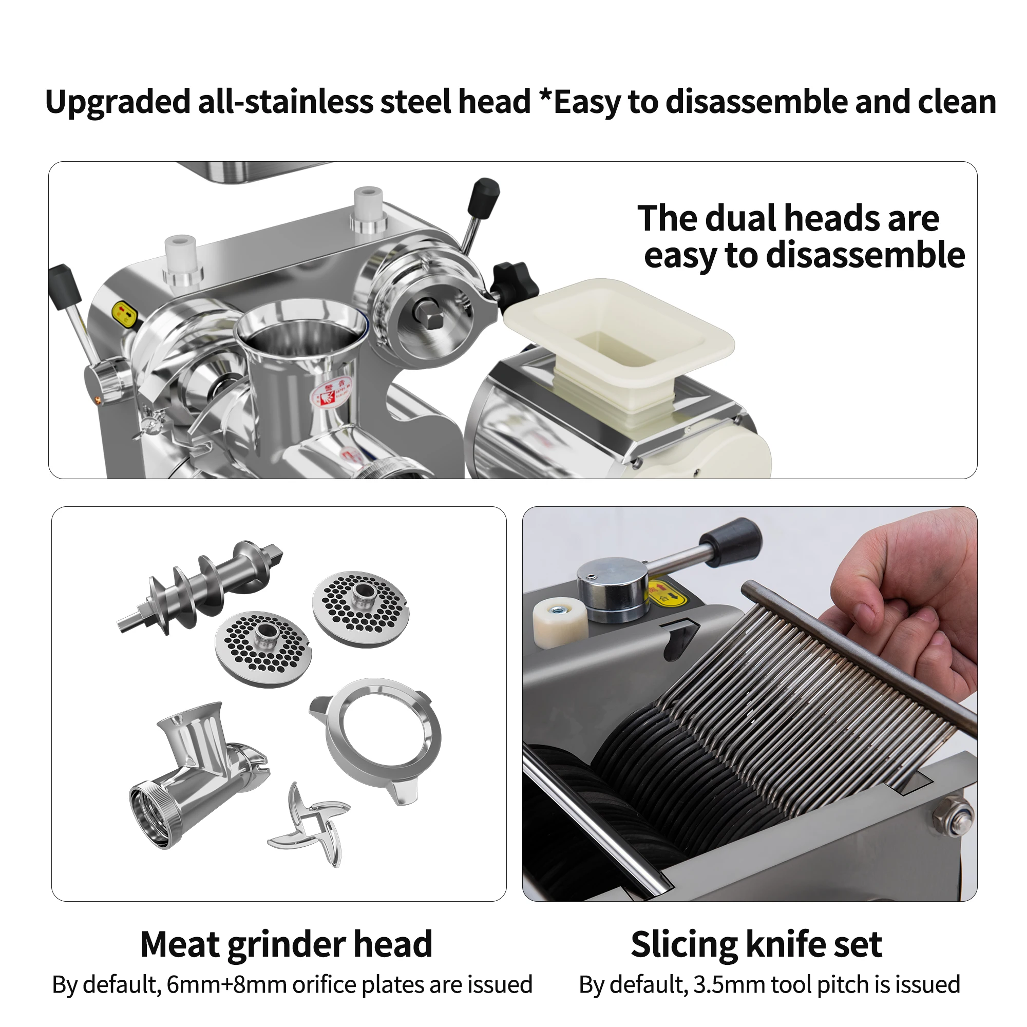 Penggiling Daging Komersial, P - Industrial Meat Grinder 1500W ulasan dan harga