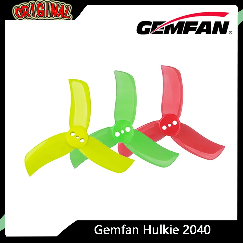 

4 пары Gemfan Hulkie 2040 3-лопастная мини-пропора CW/CCW — высокая эффективность для мини-RC мультироторного гоночного дрона FPV, ПК