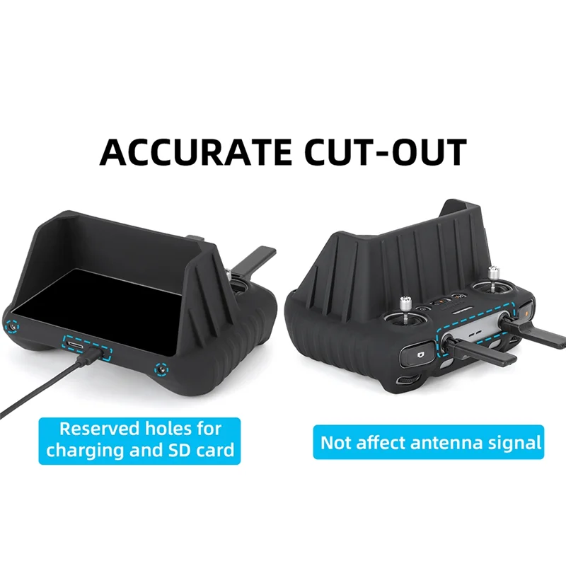 

SUNNYLIFE for DJI RC 2 Silicone Protective Case without Cover, Black