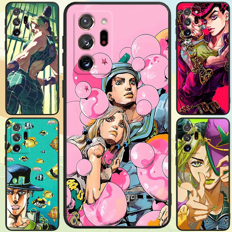 J-JoJo Bizarres A-Adventure For Samsung A53 A52 A33 A32 A51 A71 A21S A13 A73 A55 A22 A23 A35 A72 A54 A12 5G Black Soft