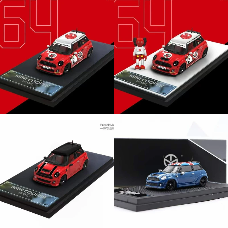 BriscaleMicro Up BSC 1:64 LBWK Mini RedRose / Red Diecast Model Car