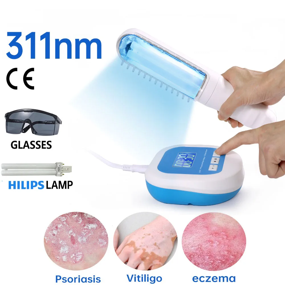 Physical Therapy Equipment Uvb 311nm Lamps Uv Light Phototherapy Therapy For Psoriasis Disease VItiligo Treatment Lamp