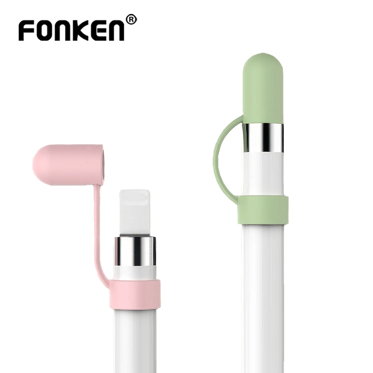 4-1PCS Silicone Cap Pencil Holder for Apple Pencil 1st Generation Stylus Pen Anti-Lost Protective Top Cover for iPencil 1st Caps