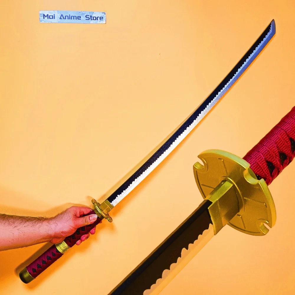 

40 дюймов Ророноа Зоро Катана Аниме Зоро Косплей Опора Пластиковый Дамасский Меч Настоящий Японский Оригинальный Самурай Сабля Незастрея Игрушка Подарок