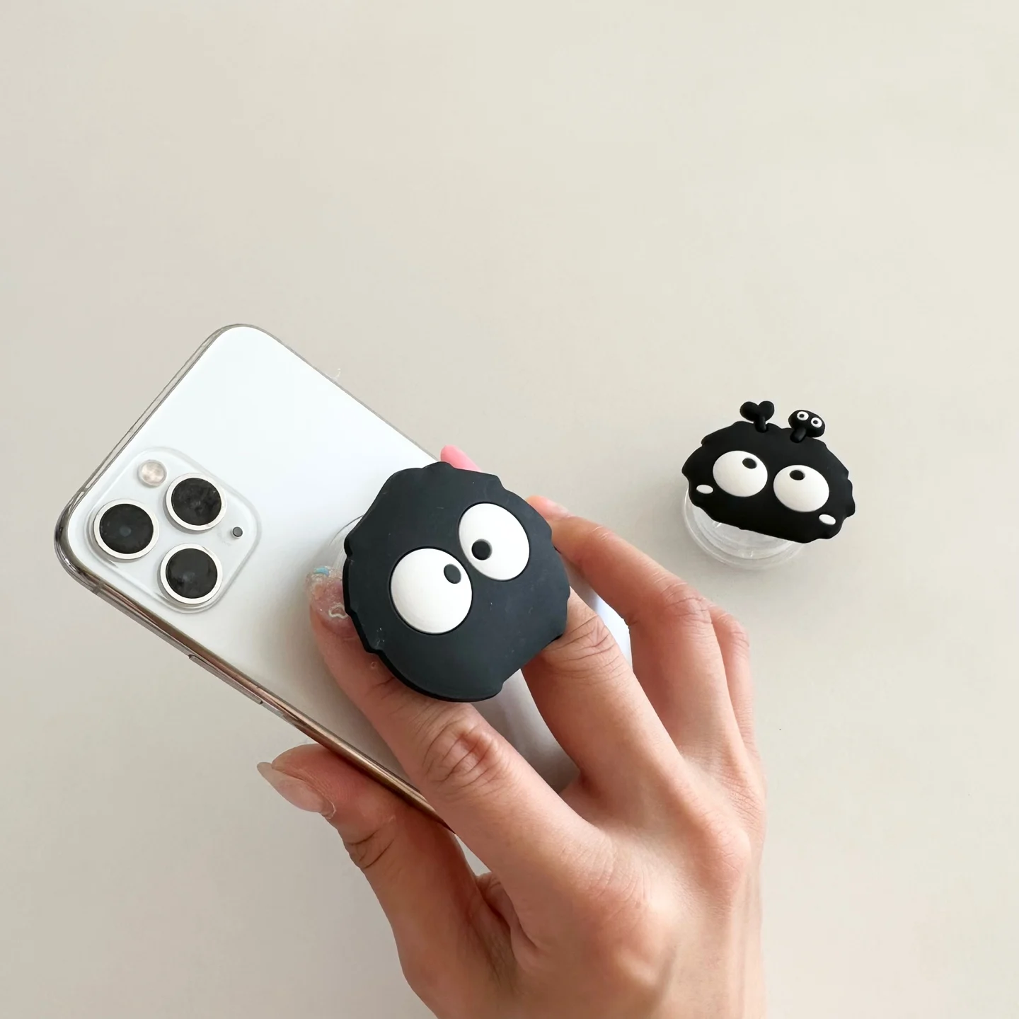 كوريا الكرتون لطيف قزم حامل هاتف توسيع حامل إصبع القبضات سيليكون Griptok مآخذ تكرار أصحاب Ari مستقرة