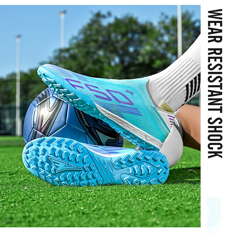 Neue Herren-Fußballschuhe Rutschfeste Sneakers Trainingsschuhe Bestseller Fußballstiefel Leichte Hochwertige Rasenplatzschuhe Mittelhohe Outdoor-Schuhe – Detail 23