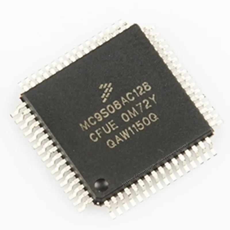 (5-10 pièces) 100% nouveau MC9S08ACogeneCFUE MC9S08AC128 jeu de puces QFP-64 CFUE