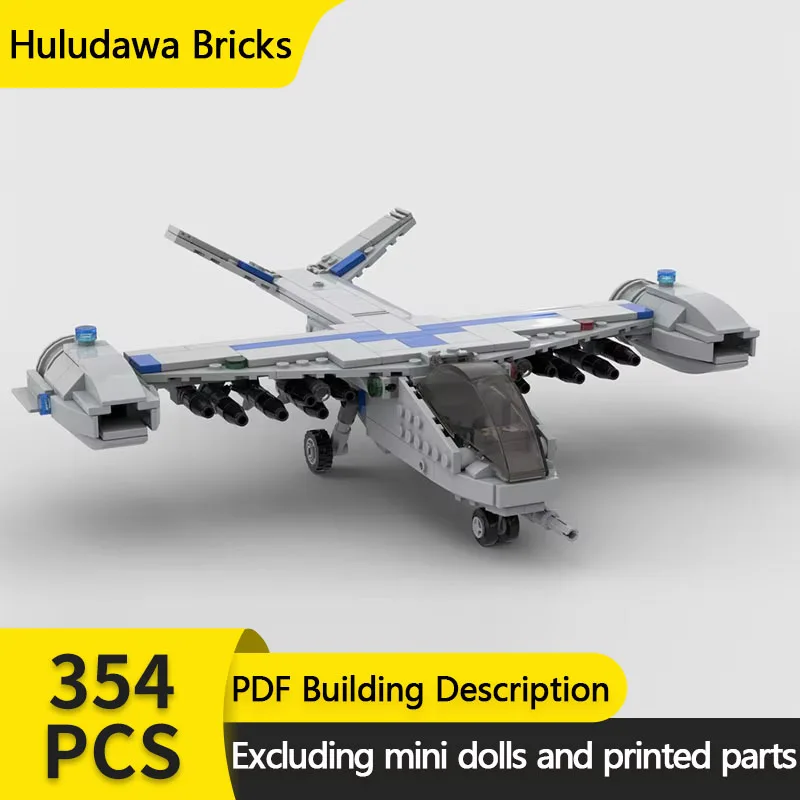 Military Aircraft Model MOC Building Bricks High-speed Bomber Modular Technology Gifts Holiday Assemble Children Toys Suit