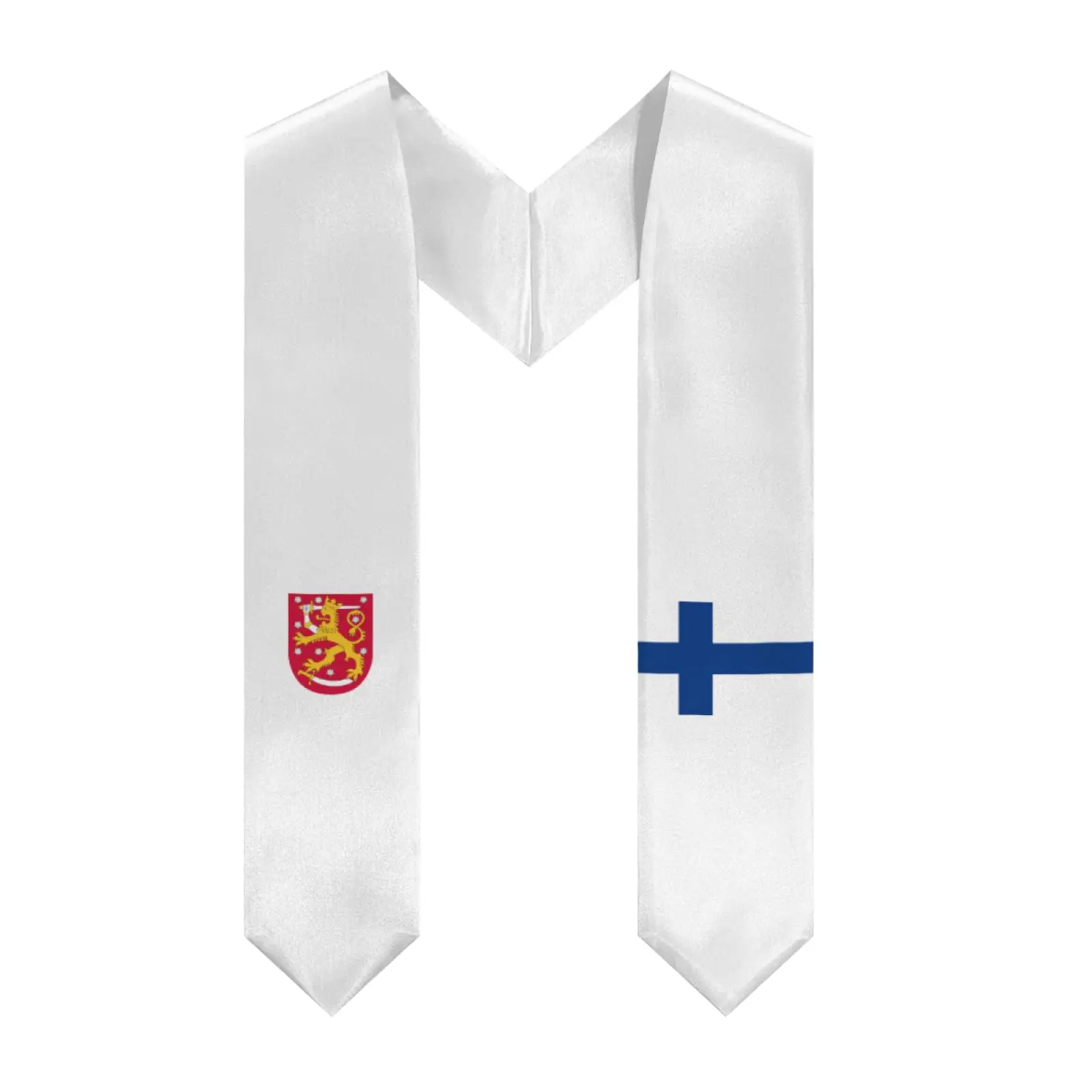 

Флаг Финляндии с v-образным вырезом, выпускной палантин, шаль, пояс чести для учебы, доска для международной студентов, КЛАС 2026