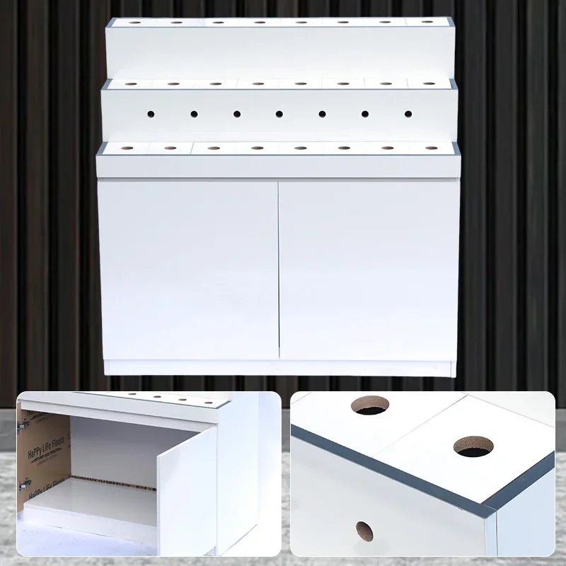 Strictly selected faucet bathroom shelf display cabinet sample rack faucet rack angle valve booth container
