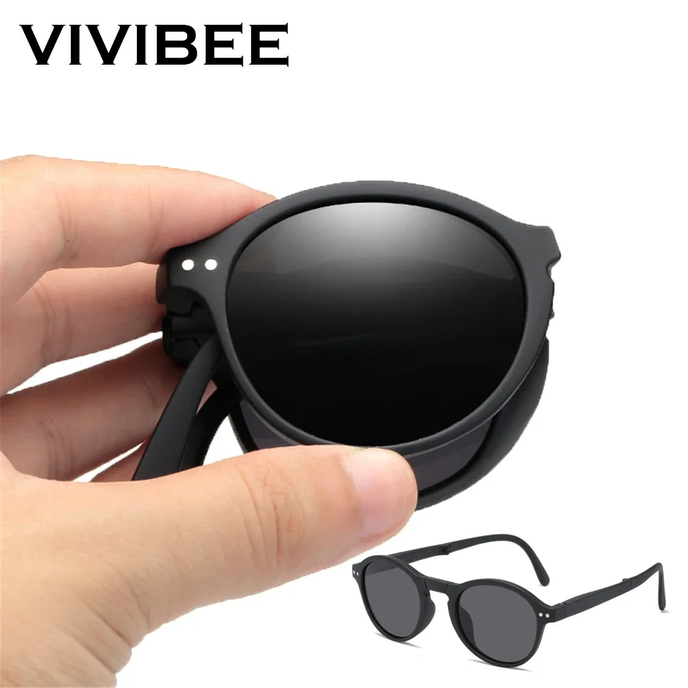 

VIVIBEE Women Square Sunglasses 2025 Trending Product Black UV400 Spring Hinge Eyewear Men Retro Mirror Red Sun Glasses