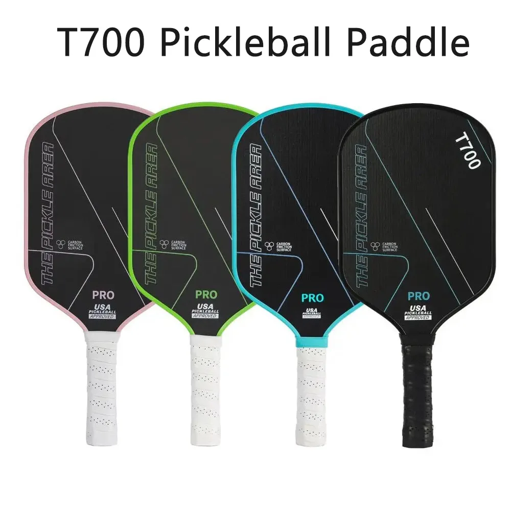 

T700 Pickleball Paddle Carbon Fiber USAPA Approved Pickle Ball Paddle Lightweight Frosted Surface Professional Game Supplies