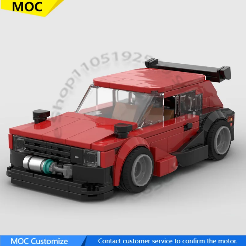 

259 PCS Speed Hypercar 1982 Starlet Custom MOC Customize Modular Building Block Popular Simple Brick DIY Birthday Toy Gift