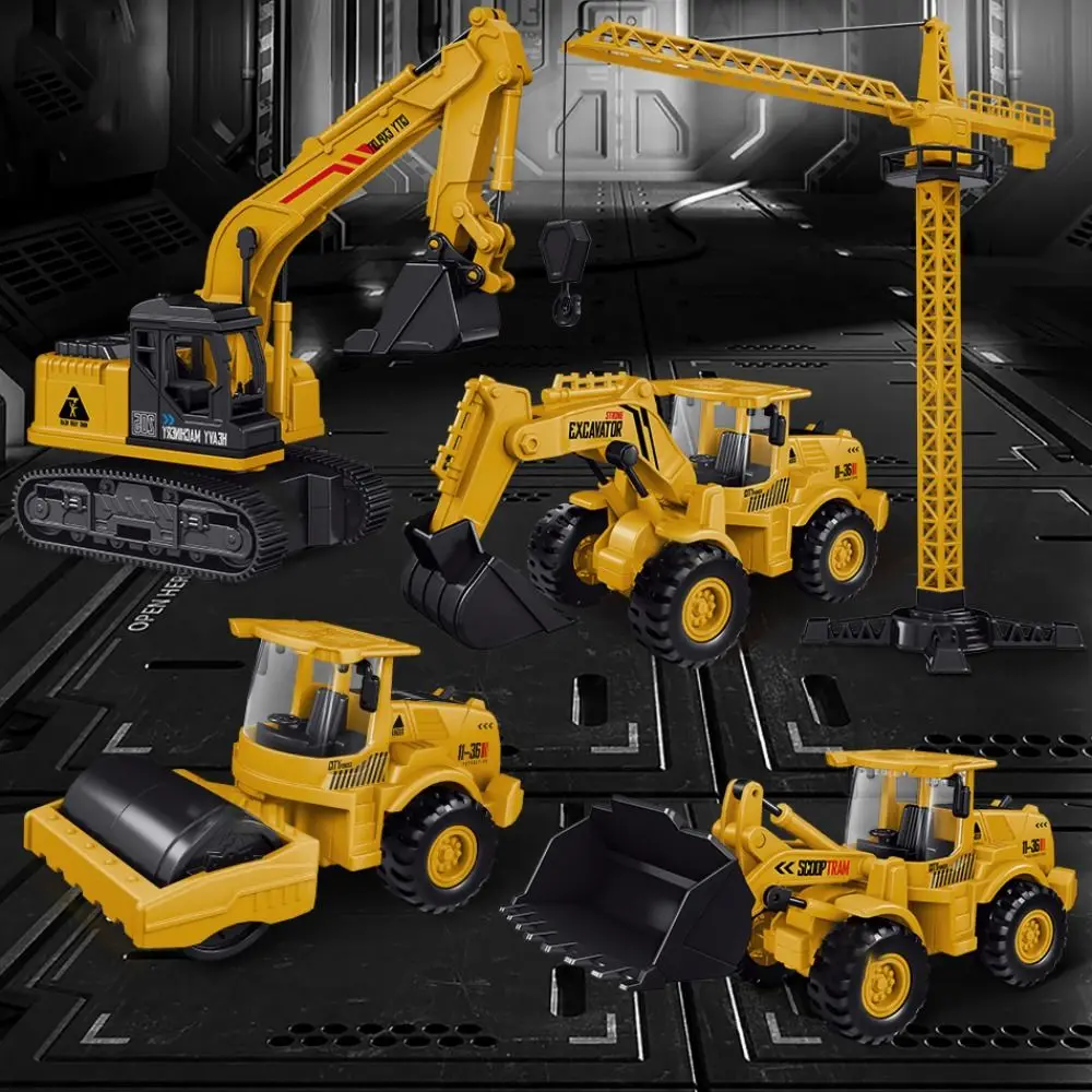 

Vehicle Toys Plastic City Construction Excavator Models Crane Dump Truck Engineering Inertia Car Inertial Gliding Gifts