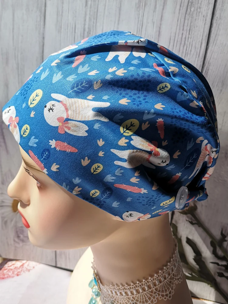 Czapki unisex Regulowana czapka do salonu kosmetycznego Czapka chirurga laboratoryjnego Czapka do pracy pielęgniarskiej Akcesoria do odzieży roboczej
