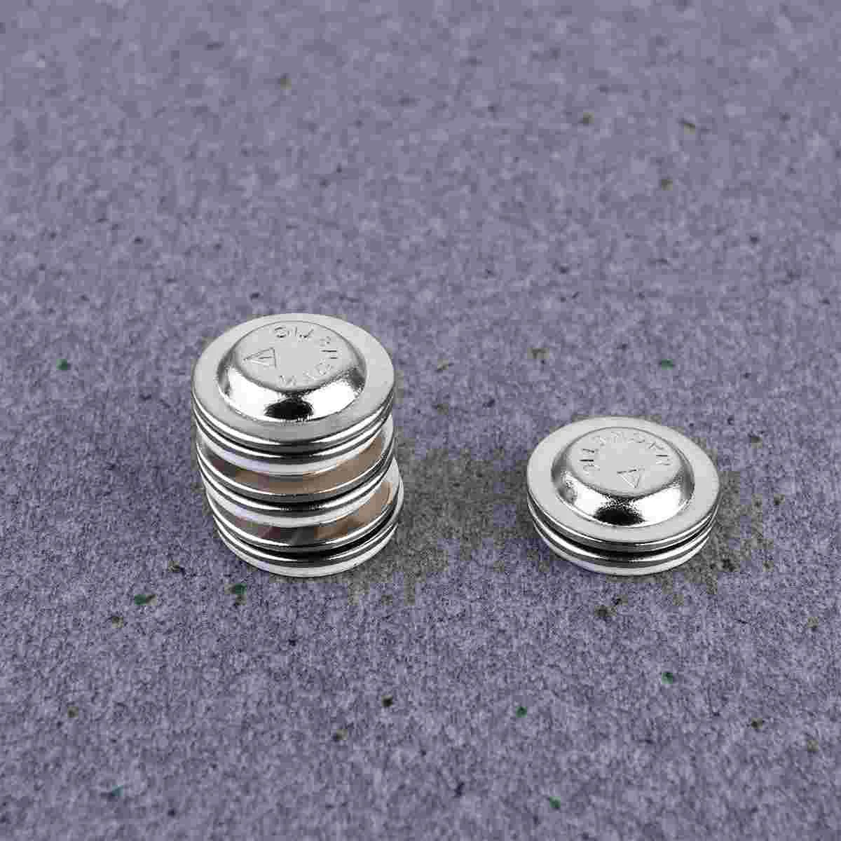 24 Pcs 20mm Round Alloy Magnetic Snap Brooch Pin Colorful Scarf Clasp Buttons Lightweight Practical No Hole Steady Hold Thin