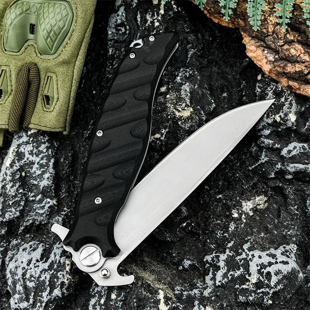 Высококачественный складной нож для русских джунглей, охотничий нож для выживания, лезвие из нержавеющей стали D2, нож для резки на открытом воздухе, ручка G10