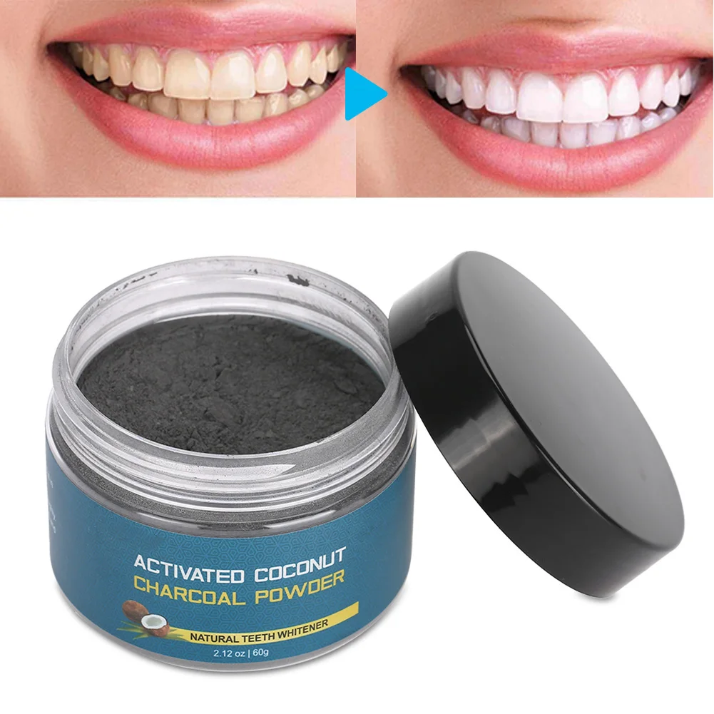 Activated Charcoal Powder Teeth Whitening Oral Cleaning Tooth Cleaning Powder Teeth Whitener Powder Dentistry Dental Tools Care