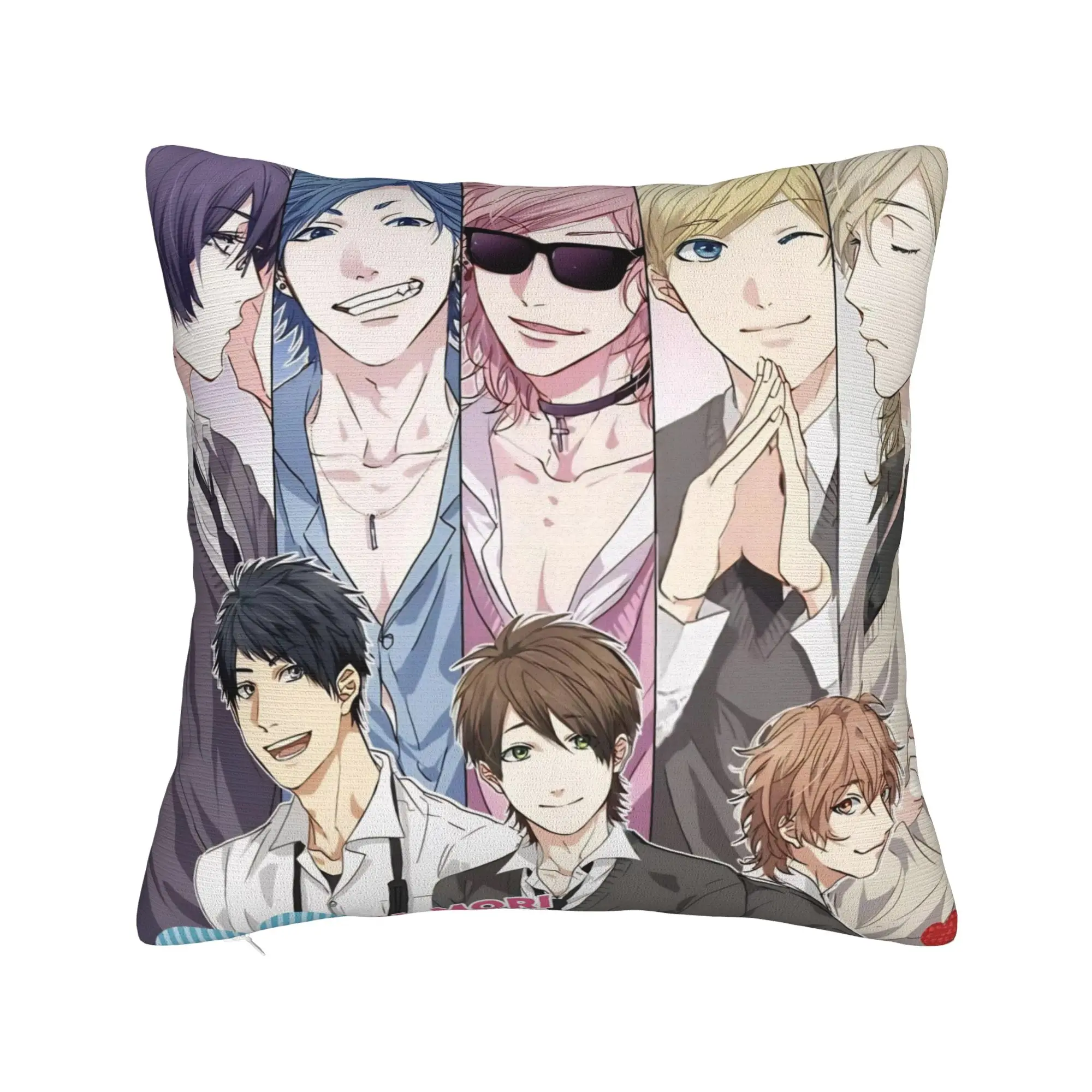 Pillow Case Yarichin B Club Yuri  Soft  Pillow Cover For Office Car Home Decor Morden Pillowcases