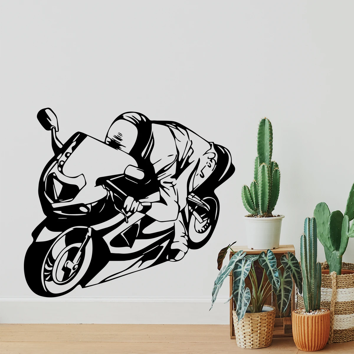 Creative Motorcycle GT Wall Sticker Pvc Wall Stickers Wall Art Wall Paper For Kids Rooms Decoration Waterproof Wall Art Decal