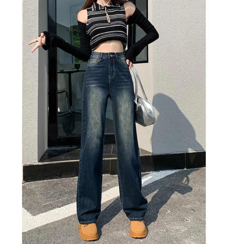 Denim Streetwear Baggy Jeans Woman High Waist Women's Jeans 2023 Trend Korean Fashion  Female Clothing Vintage Clothes Pants