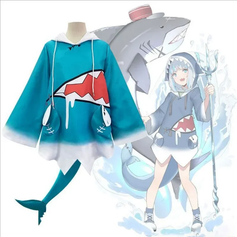 Anime Hololive Vtuber Cospaly Gawr Gura Costume