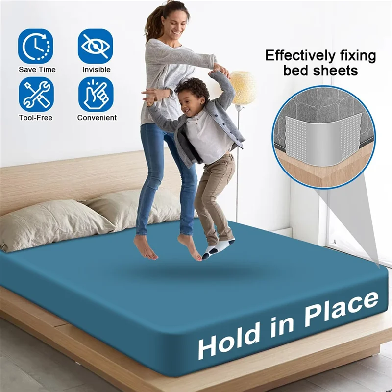 

FYBL-4PCS Bed Sheet Holders Straps Fitted For Thin Mattress,Bed Sheet Clips Fasteners For Corner Heavy Duty