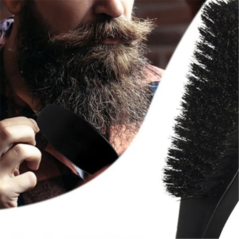 

1 Pcs Comb Men Black Styling Combs Beard Hair Brushes Beech Texture Massage Waves Anti-knots Barber Hair Accessories Hair Care
