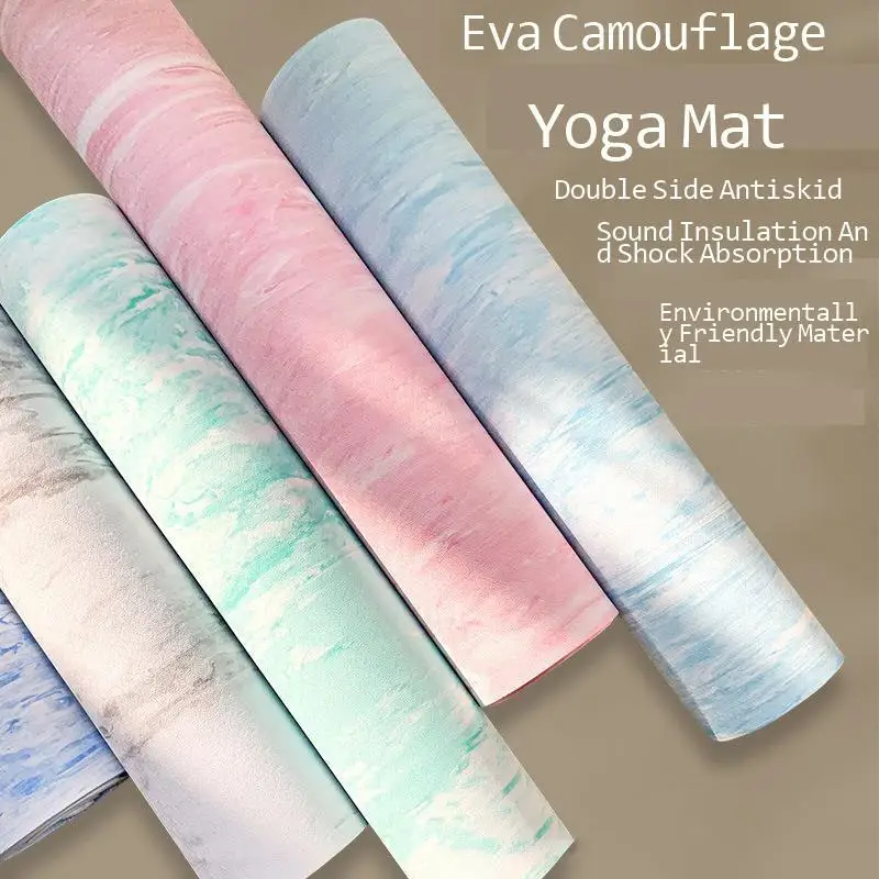 Camouflage EVA yoga mat anti slip floor mat home women's non fading fitness mat YogaMat