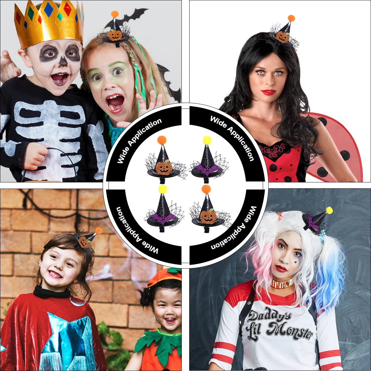 

4Pcs Chic Pointed Hat Hairpins Durable and Versatile Perfect for Styling Long Hair and Special Events Fashionable Hairpin